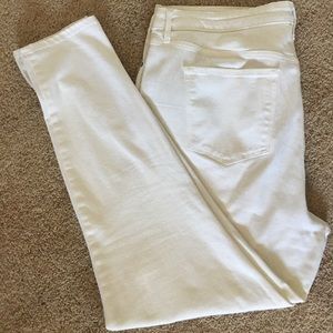 Old Navy White Super Skinny Rockstar Jeans 18 Long